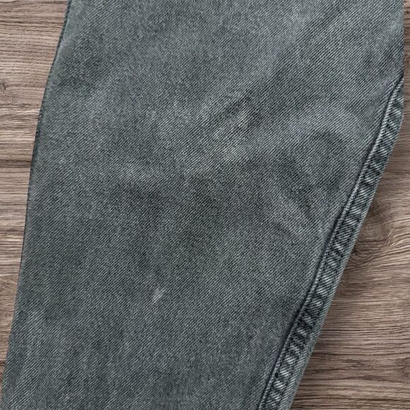 Georges Marciano For Guess Black High Rise Straight Jeans Zipper Ankle Size 31 - Picture 7 of 8